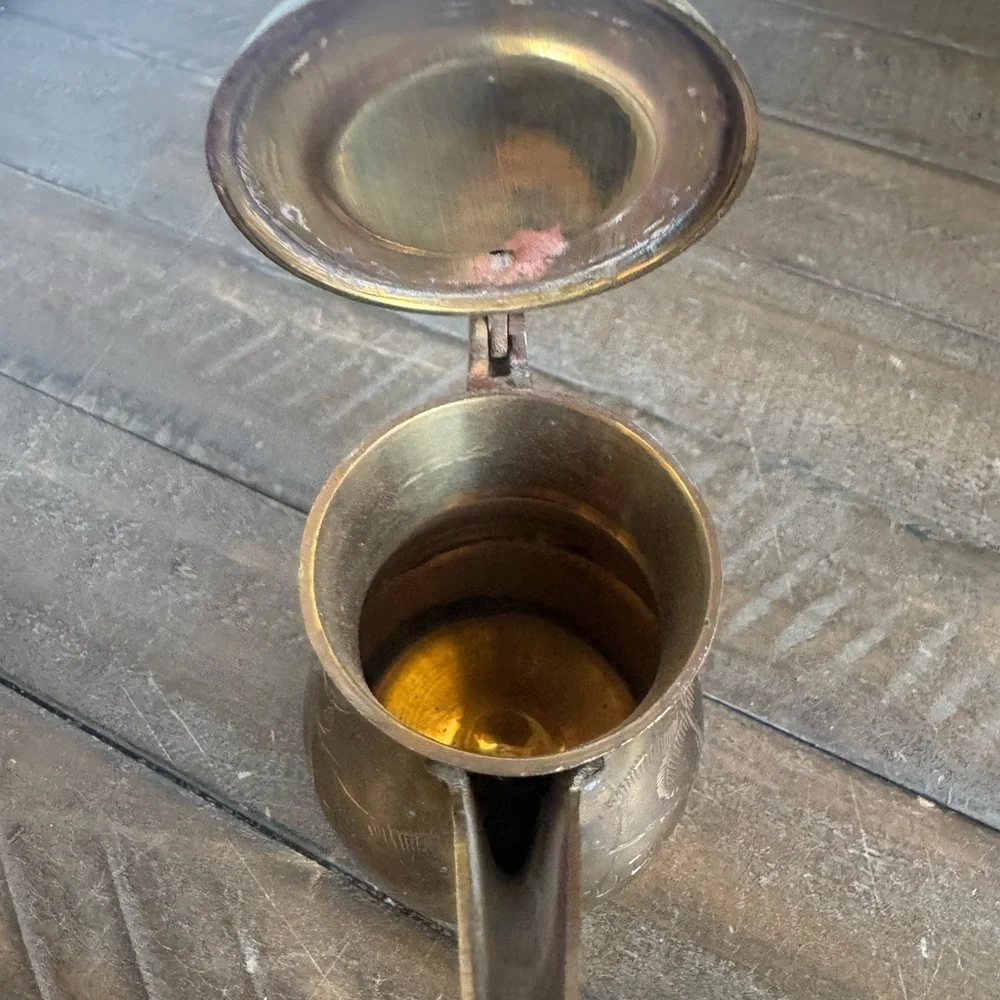 Middle Eastern Brass Coffee Pot